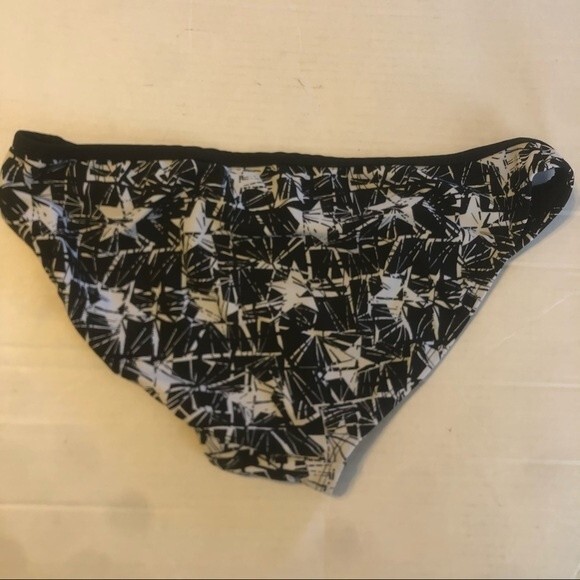 CONVERSE Large Black White Bikini Bottom Swim Lined Pool Beach Sun Neutral - Picture 6 of 6